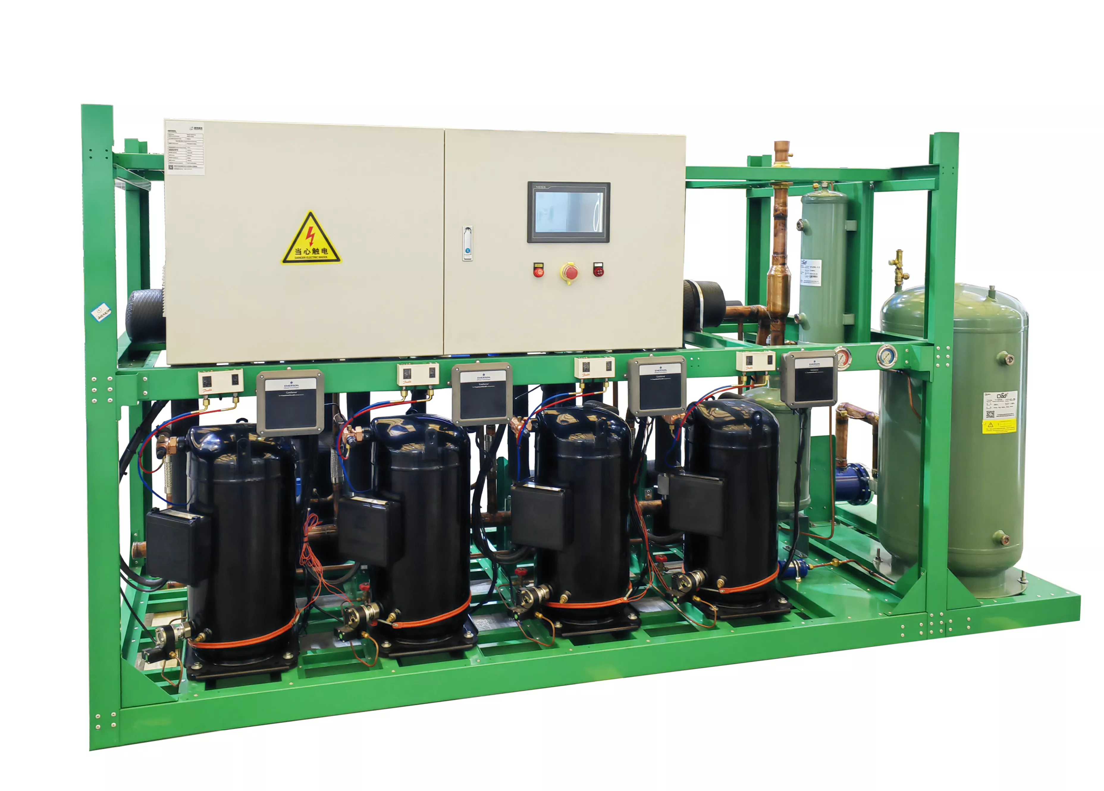 Parallel vortex condensing unit